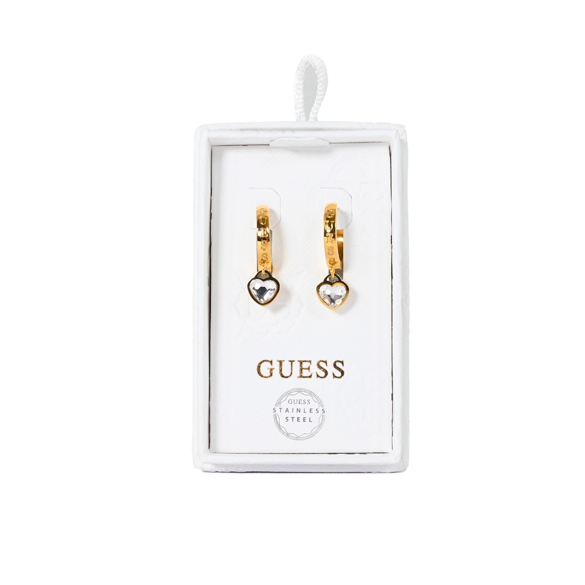 Guess Orecchini A Perno Donna UBE28027: Cerchi Piccoli In Placcato Oro Rosa - Stile Uptown Chic - 4