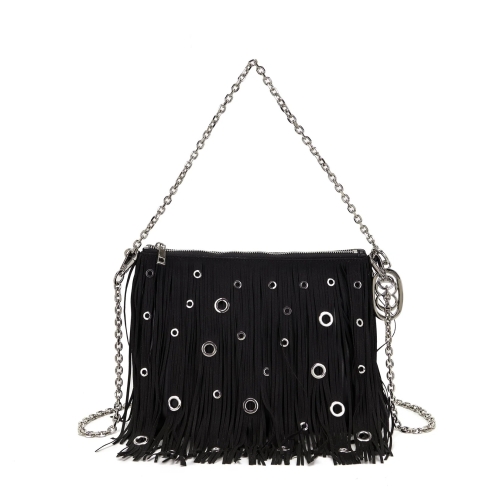 LA CARRIE BAG BORSA A SPALLA NIGHT EDITION ECOPELLE NERO 161M-KY-814-SYN