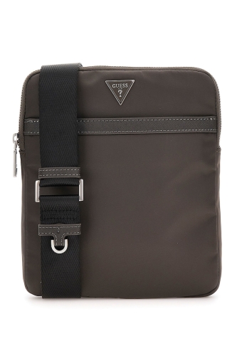 GUESS BORSA A TRACOLLA TESSUTO TAUPE HMMINYP5223