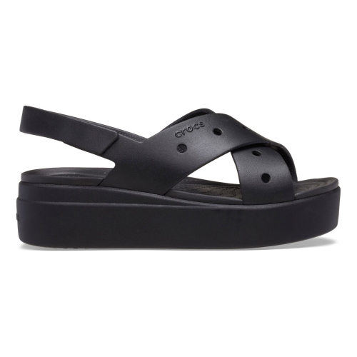 CROCS BROOKLYN 4U CROSS STRAP SANDALO GOMMA  NERO CR.212254