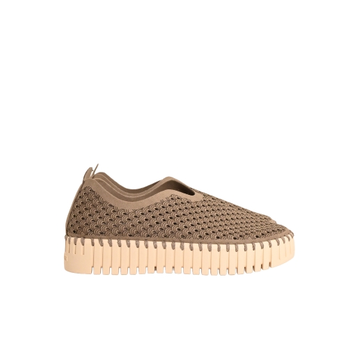 ILSE JACOBSEN SCARPA PLATFORM MICROFIBRA TAUPE TULIP3373