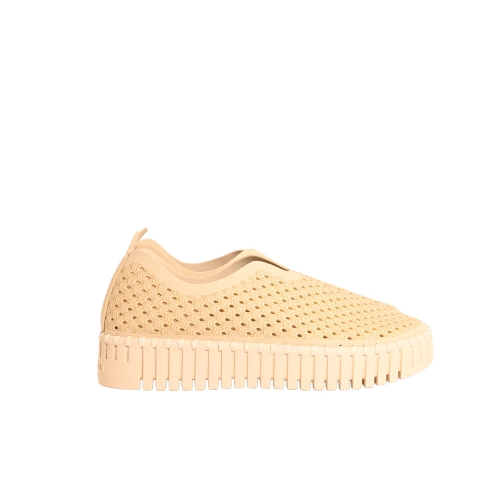 ILSE JACOBSEN SCARPA PLATFORM MICROFIBRA BIANCO LATTE TULIP3373