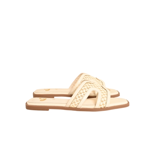 GOLD&amp;GOLD CIABATTA TESSUTO RETE BIANCO GH115