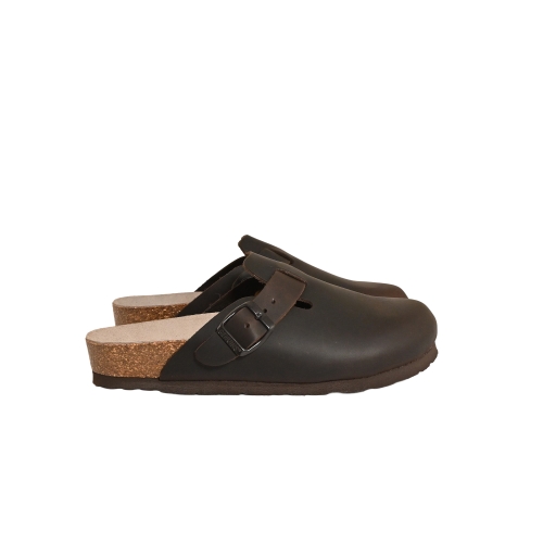 GENUINS SABOT PELLE TESTA DI MORO RIVA G104396