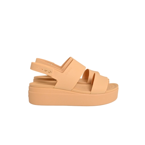 CROCS BROOKLYN LOW WEDGE GOMMA BEIGE CR.206453