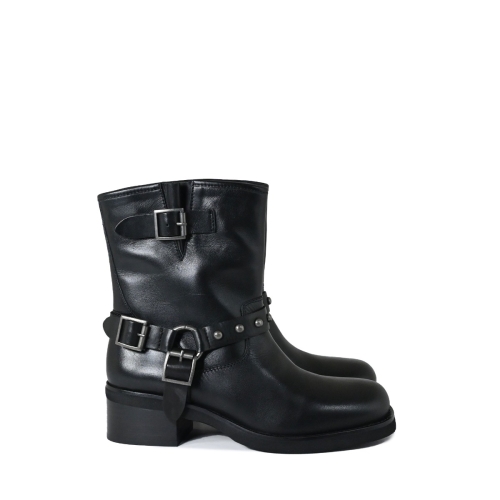 EMANUELLE VEE STIVALETTO PELLE NERO 432M-515-18-ZG