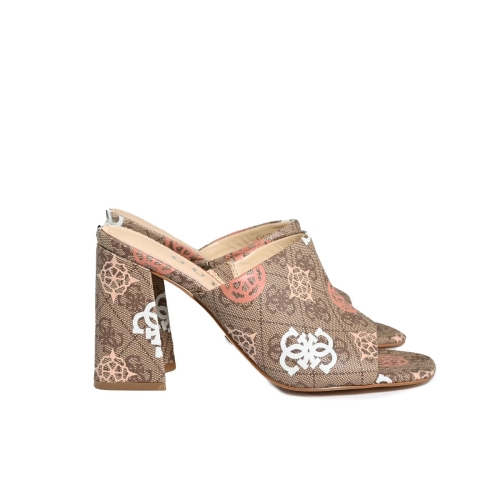 GUESS SANDALO 4G LOGO PEONY PELLE BEIGE FLJKE4FAL03