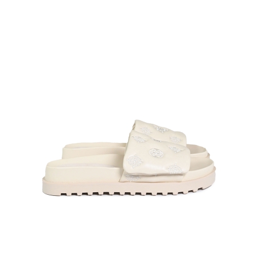 GUESS CIABATTA 4G LOGO PEONY ECOPELLE PANNA FLJFA2ELE19