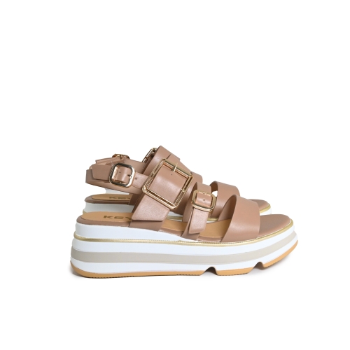 KEYS SANDALO MICROZEPPA ECOPELLE BEIGE 11011