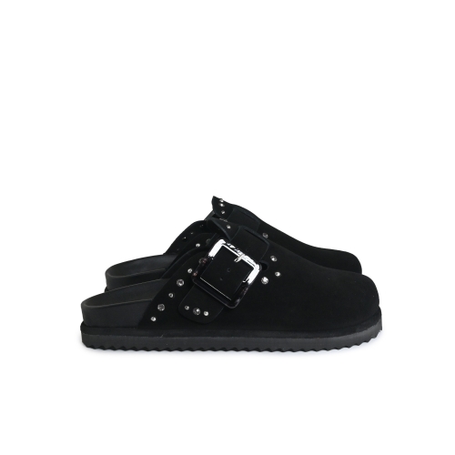 COLORS OF CALIFORNIA SABOT PELLE SCAMOSCIATA NERO BIOW06