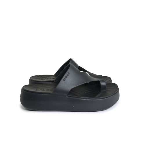 CROCS INFRADITO GOMMA NERO GETAWAY PLATFORM TOE LOOP CR.210834