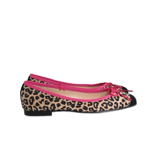 GOLD&amp;GOLD BALLERINA TESSUTO ANIMALIER GD191