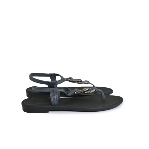 GRENDHA SANDALO INFRADITO CON ACCESSORIO GOMMA NERO GR.19037