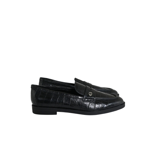 GUESS  MOCASSINO PELLE NERO FLTSADLEA14