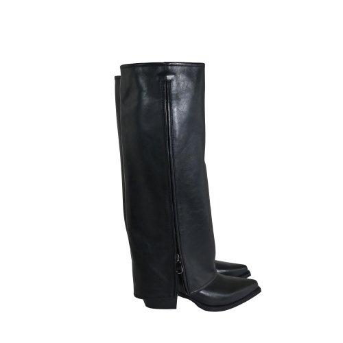 METISSE STIVALE TEXANO PELLE NERO DX2171