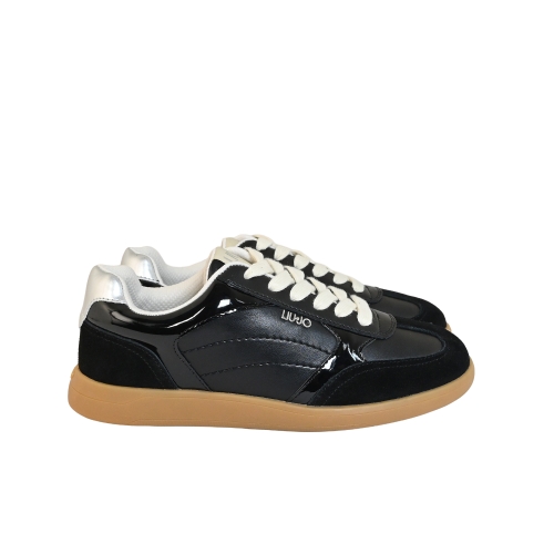 LIU JO SNEAKERS IN PELLE NERO BF5069PX76922222