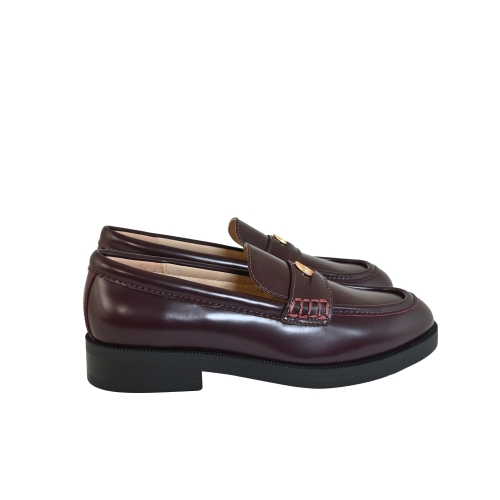 LIU JO MOCASSINO PELLE ABRASIVATA AMARANTO SF5129PX362S1228