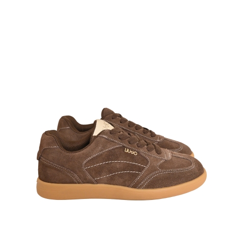 LIU JO SNEAKERS IN PELLE SCAMOSCIATA EBANO BF5069PX002S3830