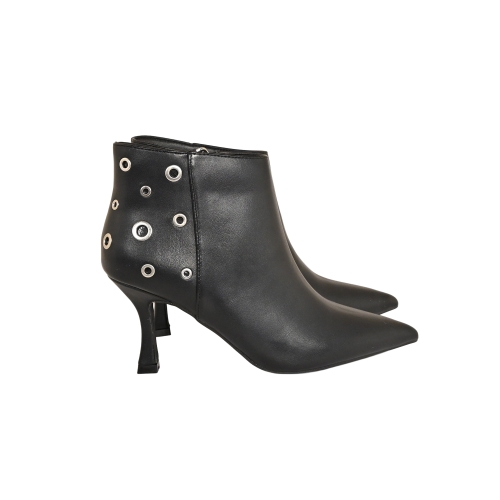 GOLD&amp;GOLD STIVALETTO CON TACCO ECOPELLE NERO GV112