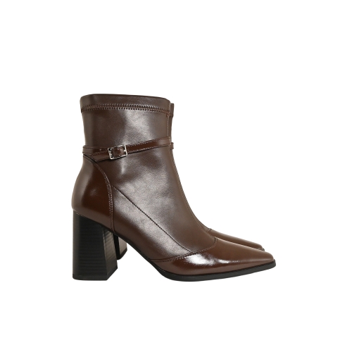 GOLD&amp;GOLD STIVALETTO ECOPELLE CAFFE GU319