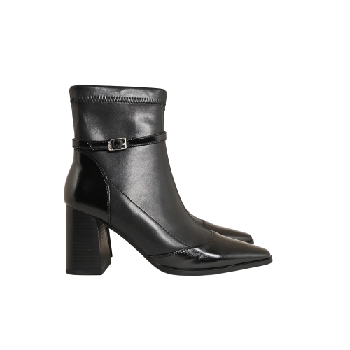 GOLD&amp;GOLD STIVALETTO ECOPELLE NERO GU319