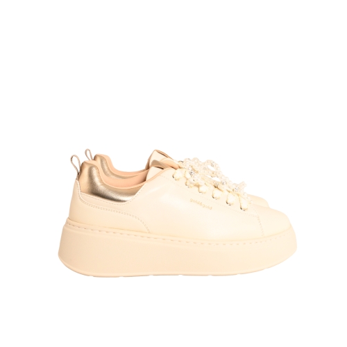 GOLD&amp;GOLD SNEAKERS ECOPELLE BEIGE GB1046