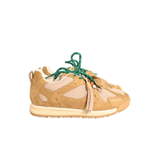GOLD&amp;GOLD SNEAKERS TESSUTO CAMEL GB1055