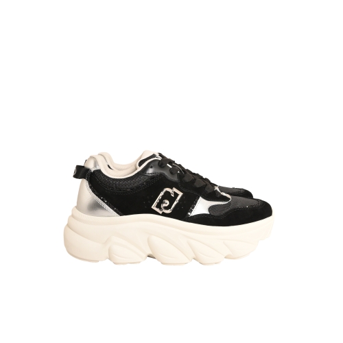 LIU JO SNEAKERS SUEDE NERO BA6025PX08022222