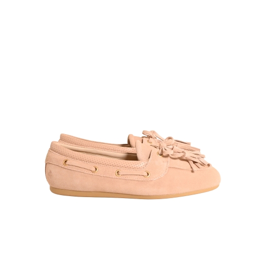 LIU JO MOCASSINO CON NAPPINE SUEDE ROSA SA6049PX00251315