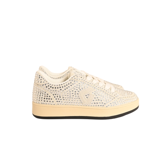 GOLD&amp;GOLD SNEAKERS STRASS TESSUTO ARGENTO GB1062