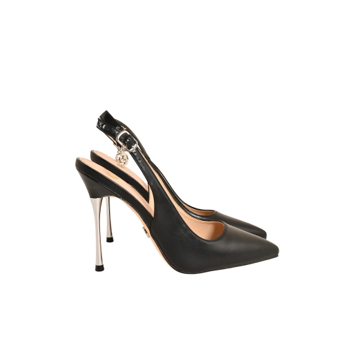 GOLD&amp;GOLD SLINGBACK ECOPELLE NERO GP907