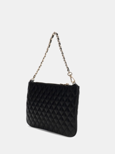 GUESS POCHETTE TRAPUNTATA ECOPELLE NERO PW7556P6174