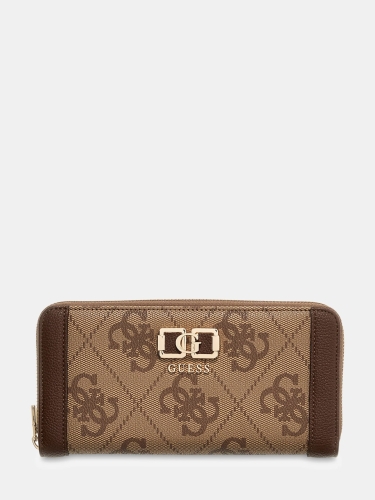 GUESS MAXI PORTAFOGLIO KARNILLA 4G LOGO MARRONE SWOS9901146