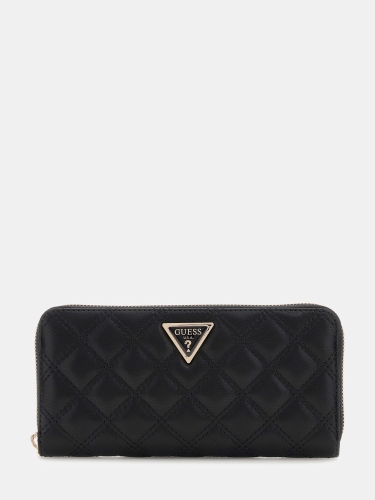 GUESS MAXI PORTAFOGLIO TRAPUNTATO ECOPELLE NERO SWQG9673146