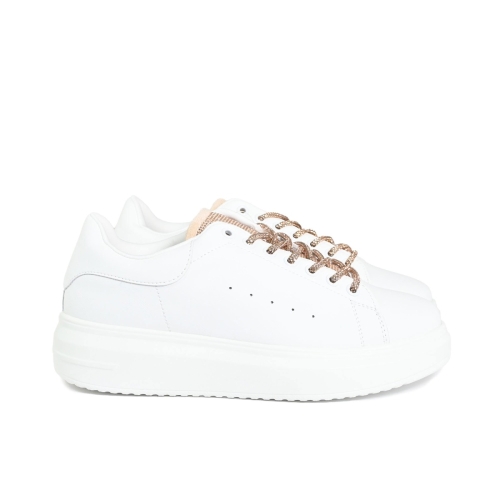GOLD&GOLD SNEAKERS ECOPELLE BIANCO GB811-40